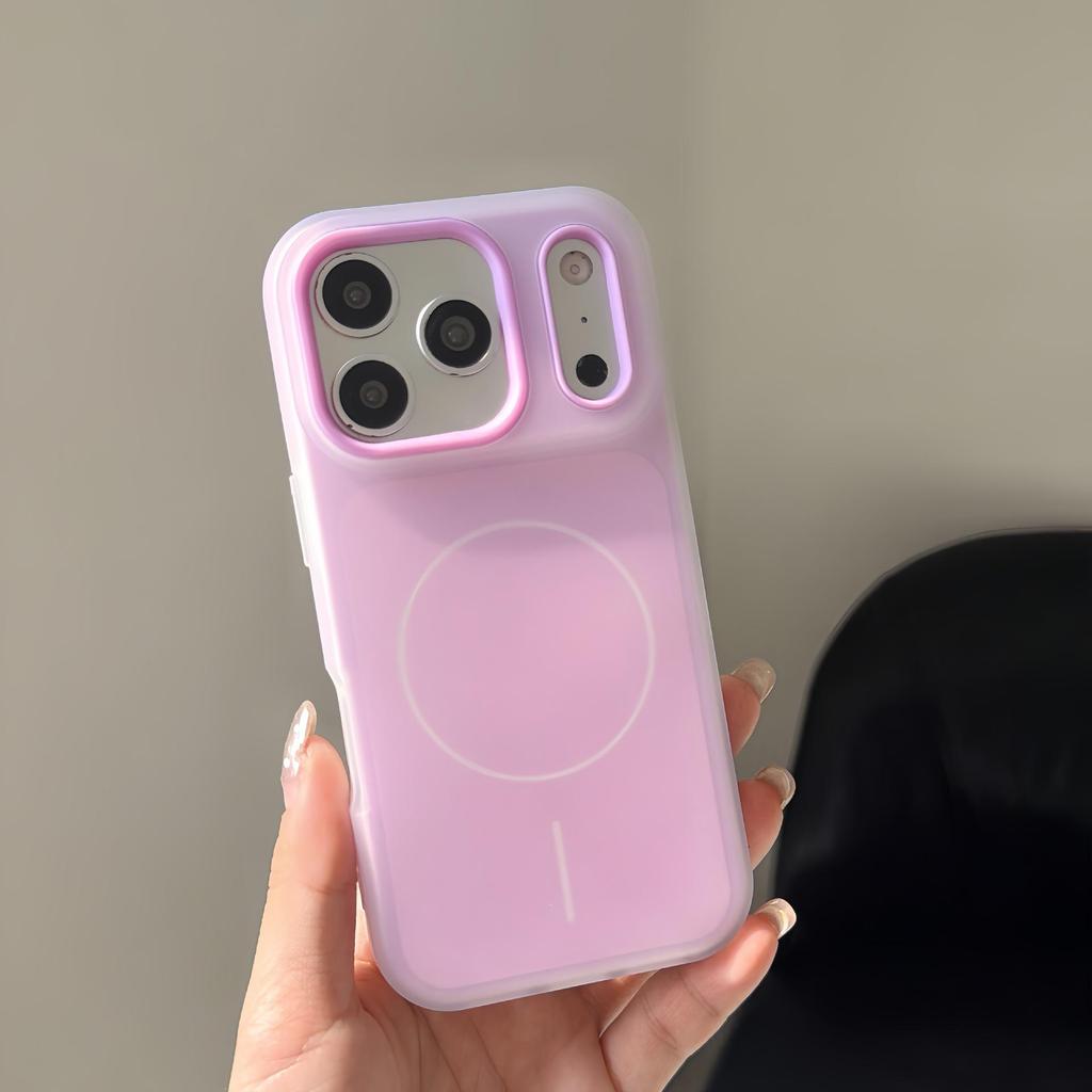 iPhone 17 Pro Max Dual-Color Magnetic Case with Anti-Drop Protection