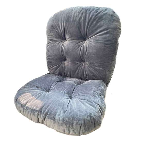 Cuscino Sedile Extra Spesso Cuscino per Sedia con Supporto Lombare, Morbido Supporto per Schiena con Laccetti, Antiscivolo per Ufficio, Sedie da Pranzo e da Gioco