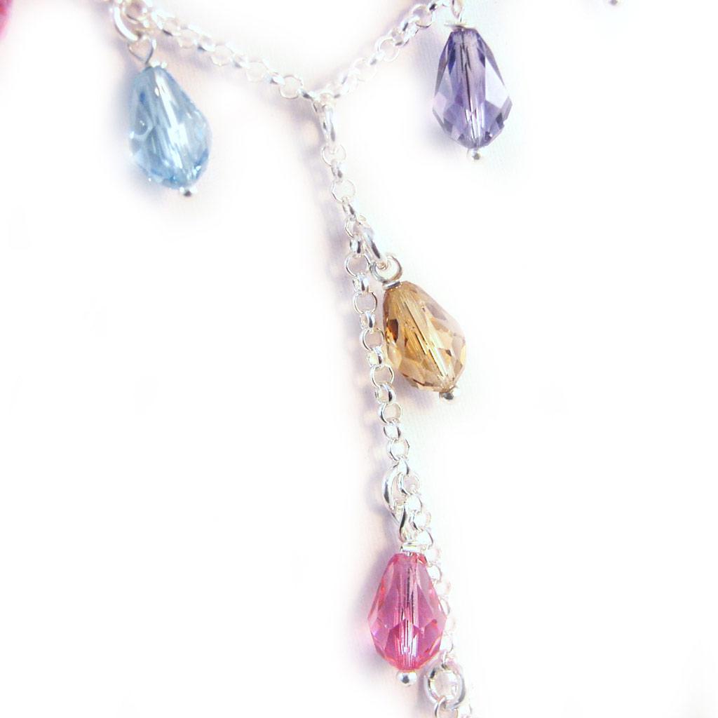 Les Trésors De Lily [G1770] - Silver Necklace 'Folies' Tutti Frutti
