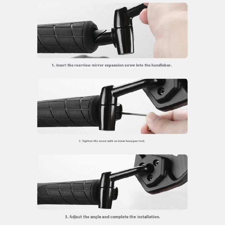 360 Degree Adjustable Rotatable Handlebar Mounted Mirror Handlebar Bicycles Mirror, Bicycles Cycling Rear View Mirrors
