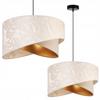 CEILING HANGING LAMP, SLANT LAMPSHADE, LEAVES, 45 Cm