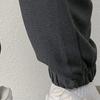 2Pcs/Set Men Casual Sport Suit Waffle Texture O-neck Long Sleeve Sweatshirt Elastic Waist Pockets Jogger Pants Set Loose Fit Sweatshirt Suit
