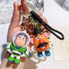 6 Pcs/set Anime  Keychain Cute Woody Buzz Lightyear Doll Keychain Couple Bag Pendant Key Chain Jewelry Toy Gifts