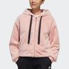 adidas Style Fur Jacket Casual Hooded Windproof Warm Women Jackets Pink GM1469