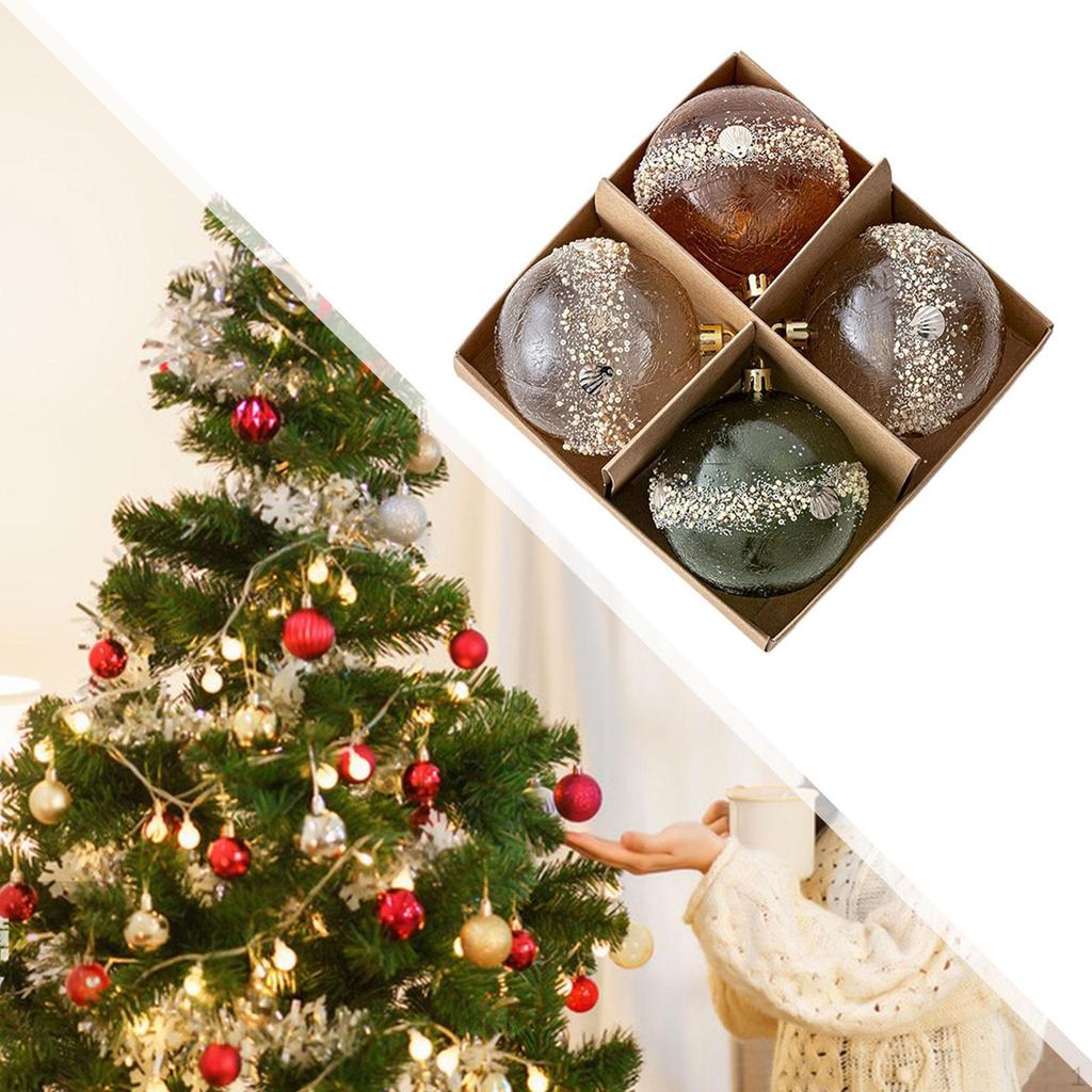 Christmas Ball Set Tree Decorations Handy DIY Projects Decorative Balls for