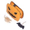 Kürbisförmige Tragetasche Große Kapazität Halloween Süßigkeitentasche Schultertasche für Halloween FestivalBraun