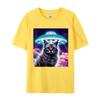 Help Me Cat T Shirt Geek Gift TShirt Aline Attacks The Cat Tshirt Funny Anime Mens Cotton Graphic Tshirts