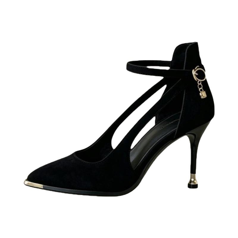 Fashionable French Style Pointed Toe High Heels Spring Autumn New Arrival Women's Wear Outside Casual Low Cut Slip-On Shoes