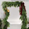 Artificial Cedar Garland Real Touch Winter Pine Garland for Mantle Holiday Atmosphere Props Party Supplies Mantle Fireplace Wall