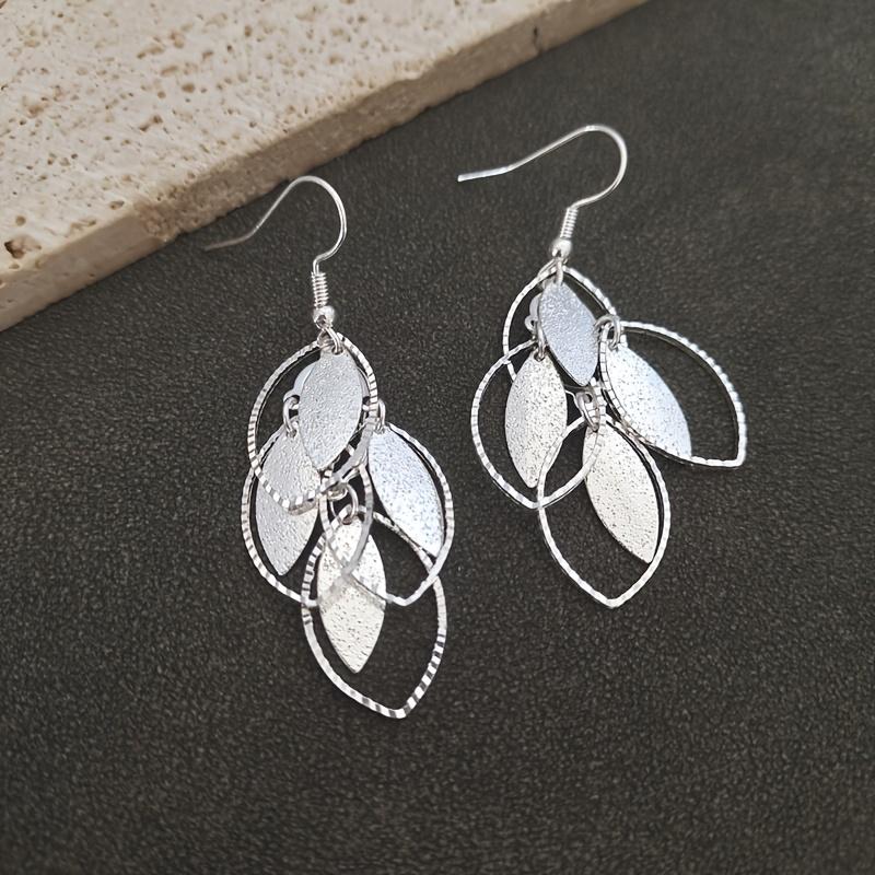 

Женские элегантные серьги-подвески в виде листьев - Минималистичные серьги-подвески в стиле природы, Универсальные повседневные и вечерние украшения для женщин