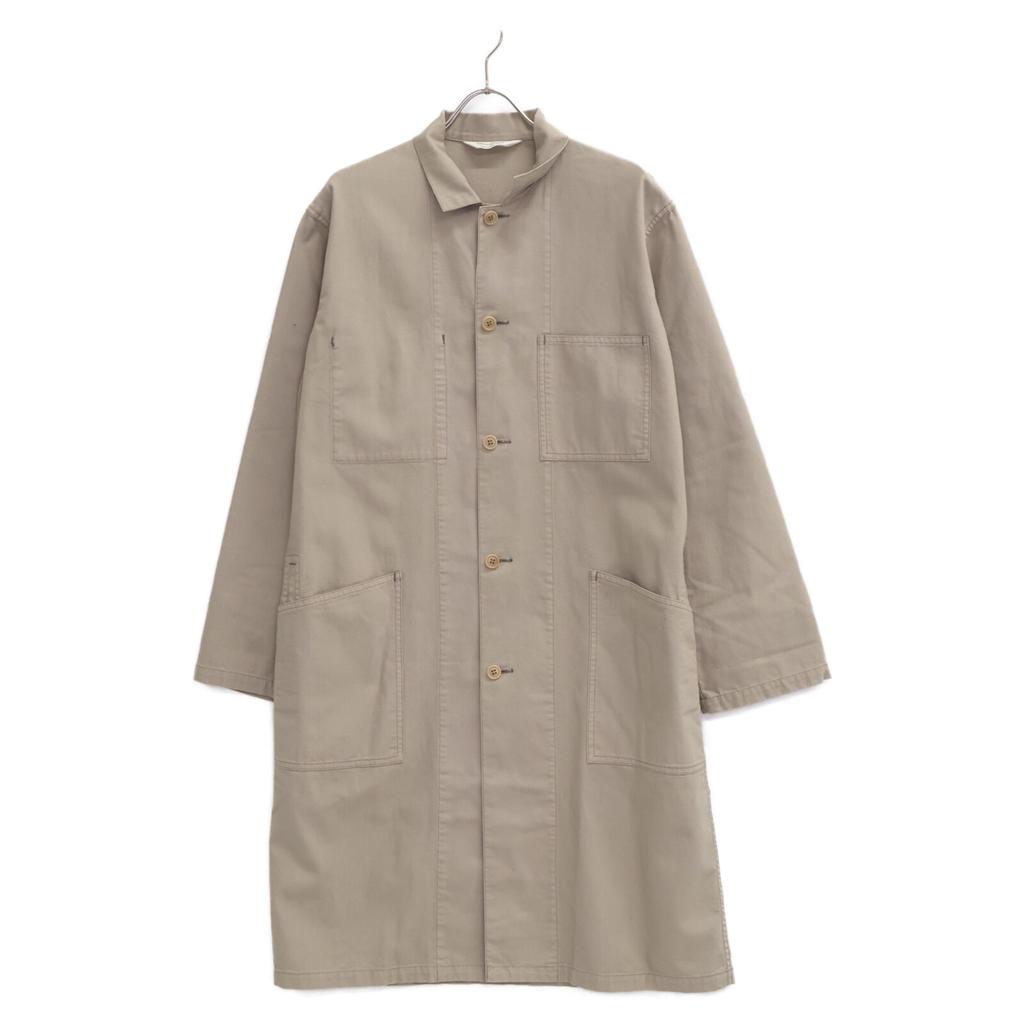 beautifulpeople 1025103051 Beige Cotton Back Logo Spring Overcoat/Shop Coat coat 38 beigeUsed