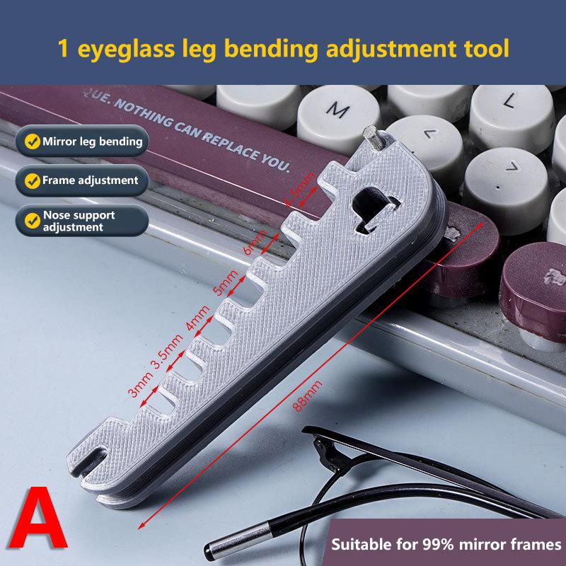 1 Stück 3D-gedruckte Multifunktions-Brillen-Zange Verstellbarer Nasensteg Bügelbrücke Beinteil Rahmenbiegewerkzeug für Brillenreparatur