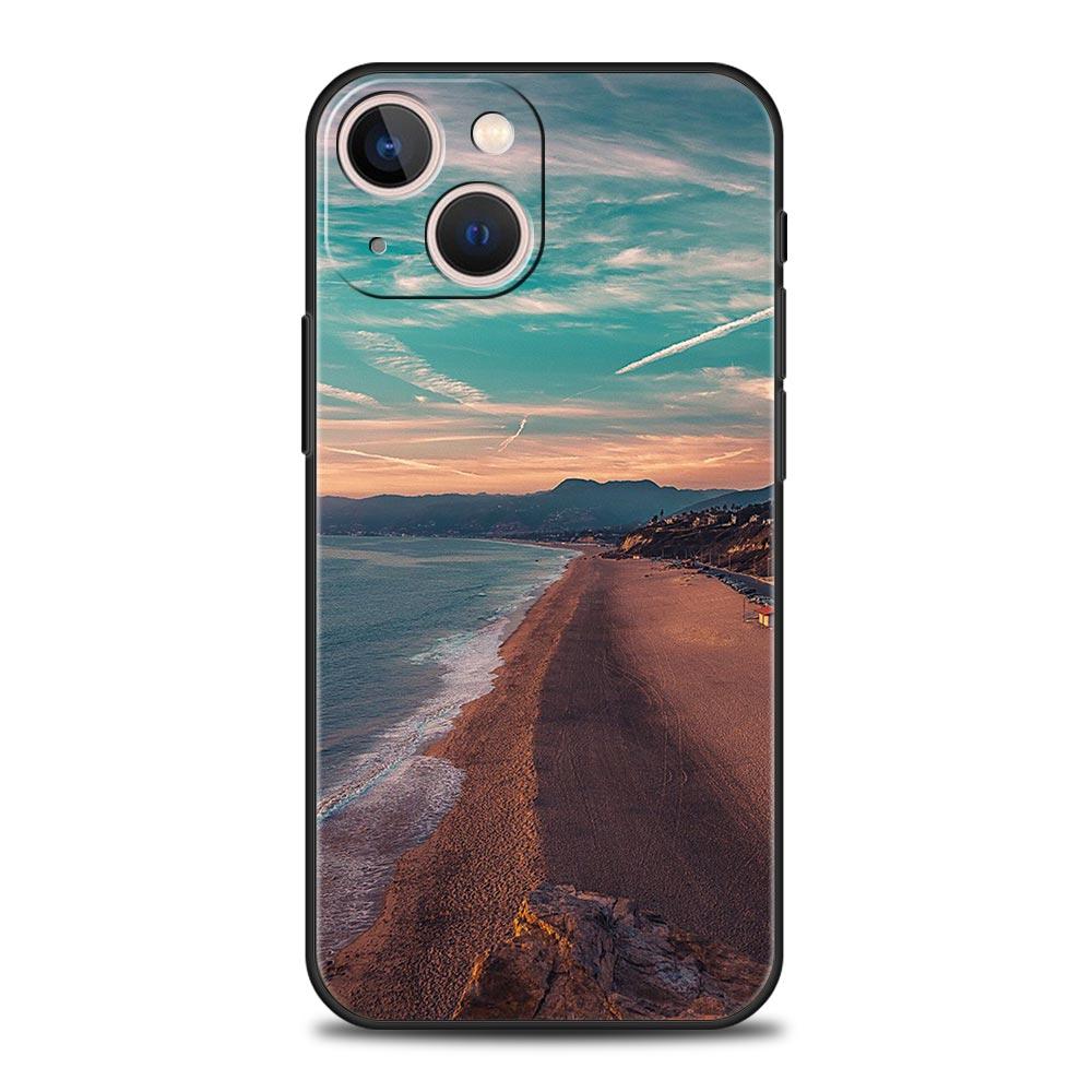 Wald Strand Sonnenaufgang Handyhülle für iPhone Samsung Galaxy Redmi Xiaomi Oppo OnePlus Note SA 7 8 9 10 11 12 13 14 20 21 22 23 53 54 Pro Max Plus Ultra