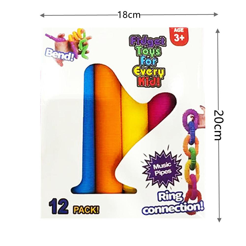 12 Pcs Creative Pop Tubes In Gift Box for Kids Birthday Party Baby Shower Party Favors Wedding Guest Gifts Classroom Prize Pack