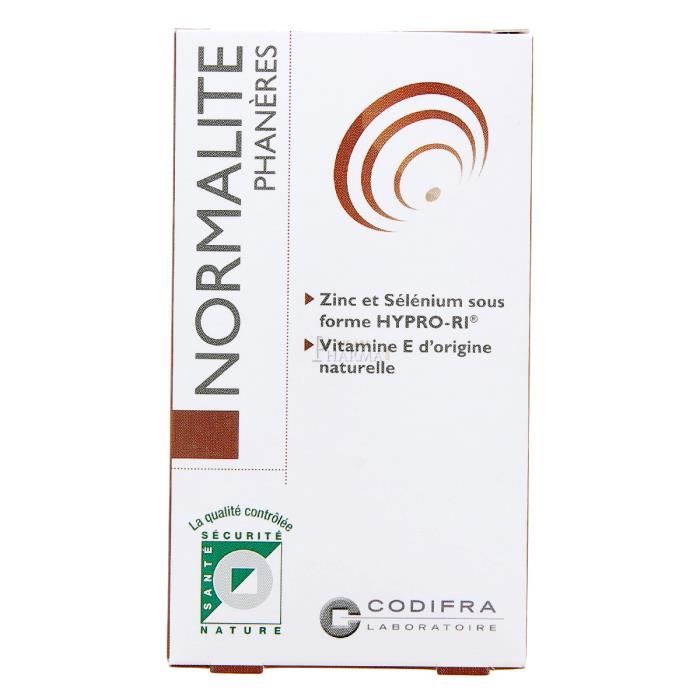 Codifra Normalite Phaneres 60 gélules