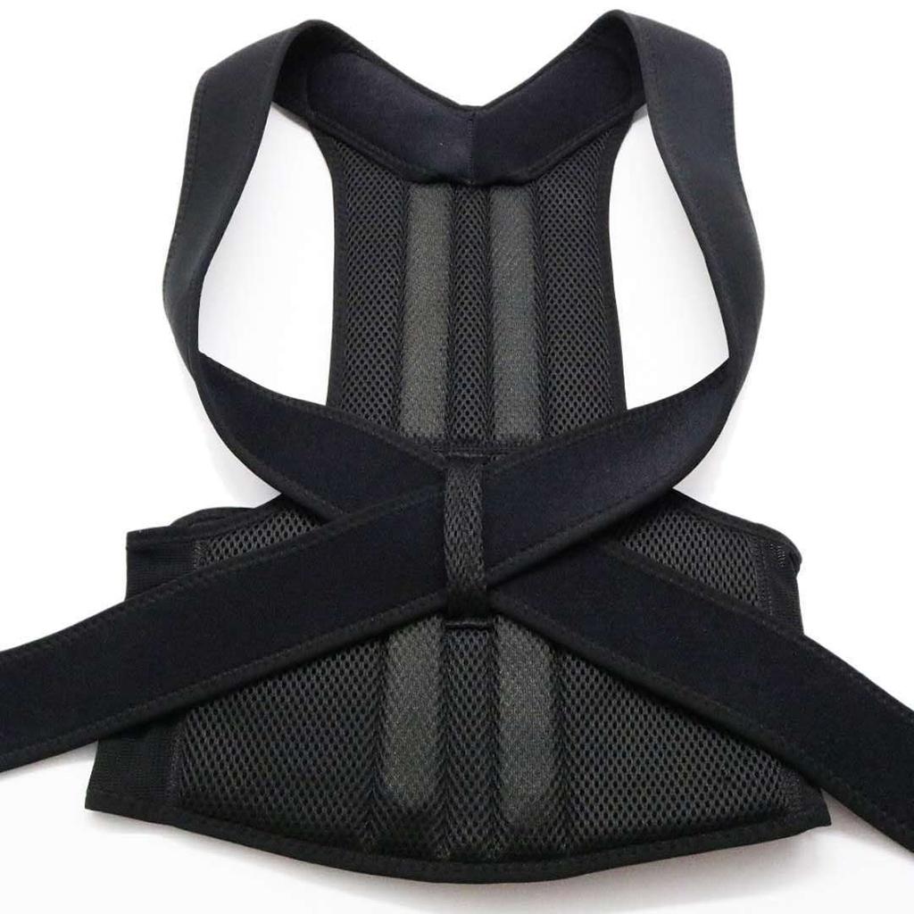 Women's Men's Support Posture Correction Straight Hold For - Black, M