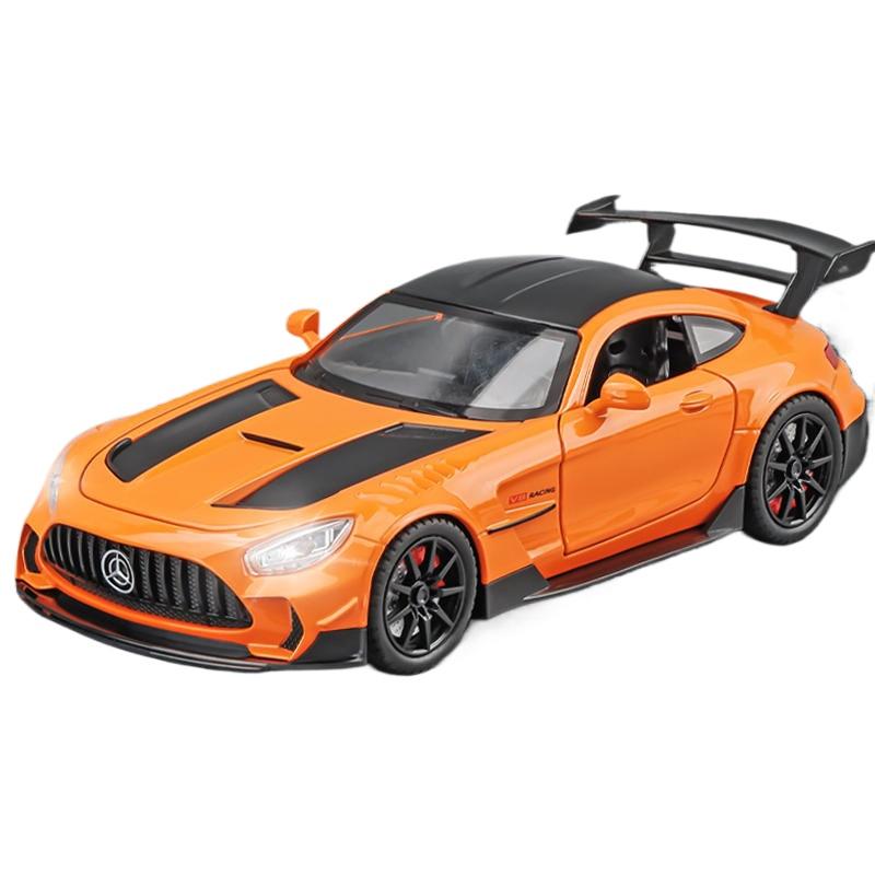 

1/24 Benzs-GT GTR Alloy Racing Car Model Diecasts Metal Toy Modified Sports Car Model Simulation Sound and Light Childrens Gifts оранжевый