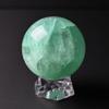 Eigado Fluorite for Study Academic and Power Stone Amulet Sphere, 63mm, 420g, Luck, Ability, Knowledge,