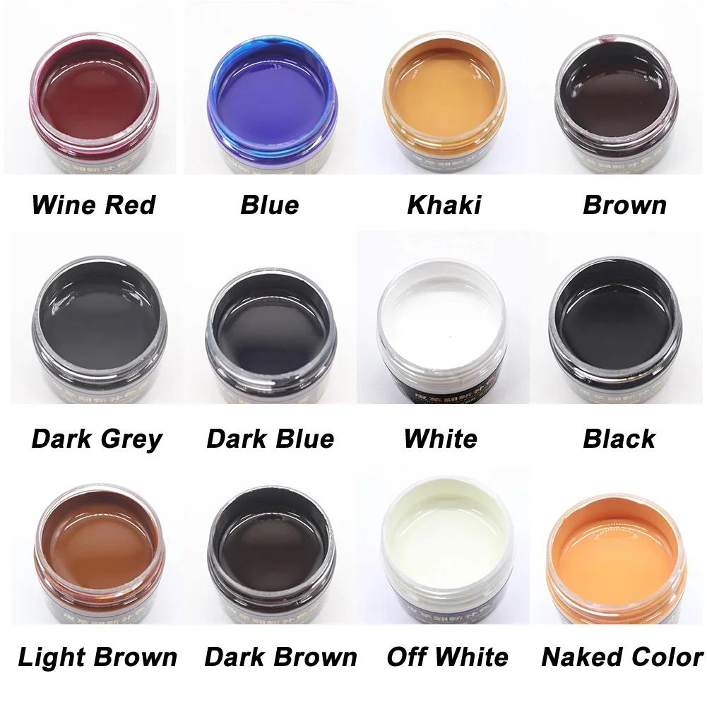 50ml Płyn do Pielęgnacji Samochodu Zestaw do Naprawy Skóry Auto Uzupełniający Kolor Pasta Fotel Samochodowy Sofa Zadrapania Pęknięcia Pielęgnacja Lakieru Środek Czyszczący 12 Kolorów