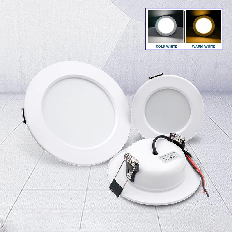 LED Einbaustrahler 5W 9W 12W 15W 18W Einbau Rund LED Deckenleuchte 110V 220V DC12V 24V Panel Leuchten Innenbeleuchtung Warm/Kaltweiß KTY