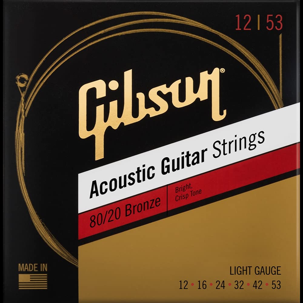 

GibsonSAG-BRW12 8020 Бронзовые струны для акустической гитары 12-53 Легкие Gibson