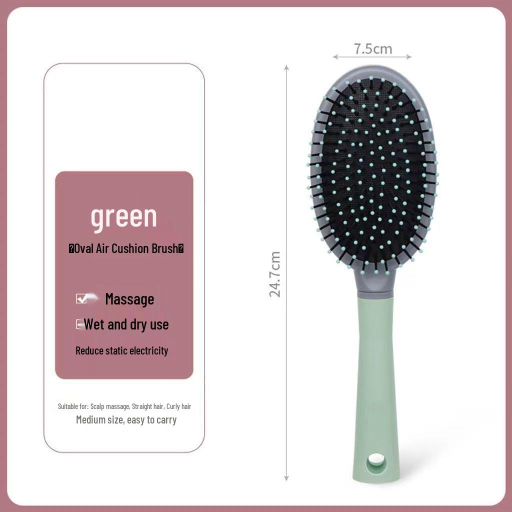 Women's Air Cushion Massage Comb for Long Hair - Fluffy, Straight, or Curly Styling