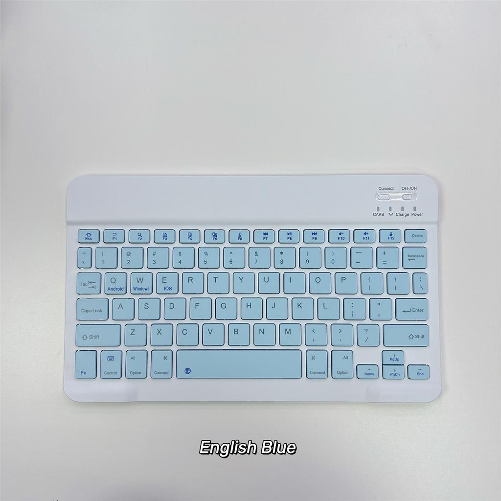 Ultra-Slim Bluetooth Keyboard Portable Mini Wireless Rechargeable for iPad Korean Japanese English Spanish Russian