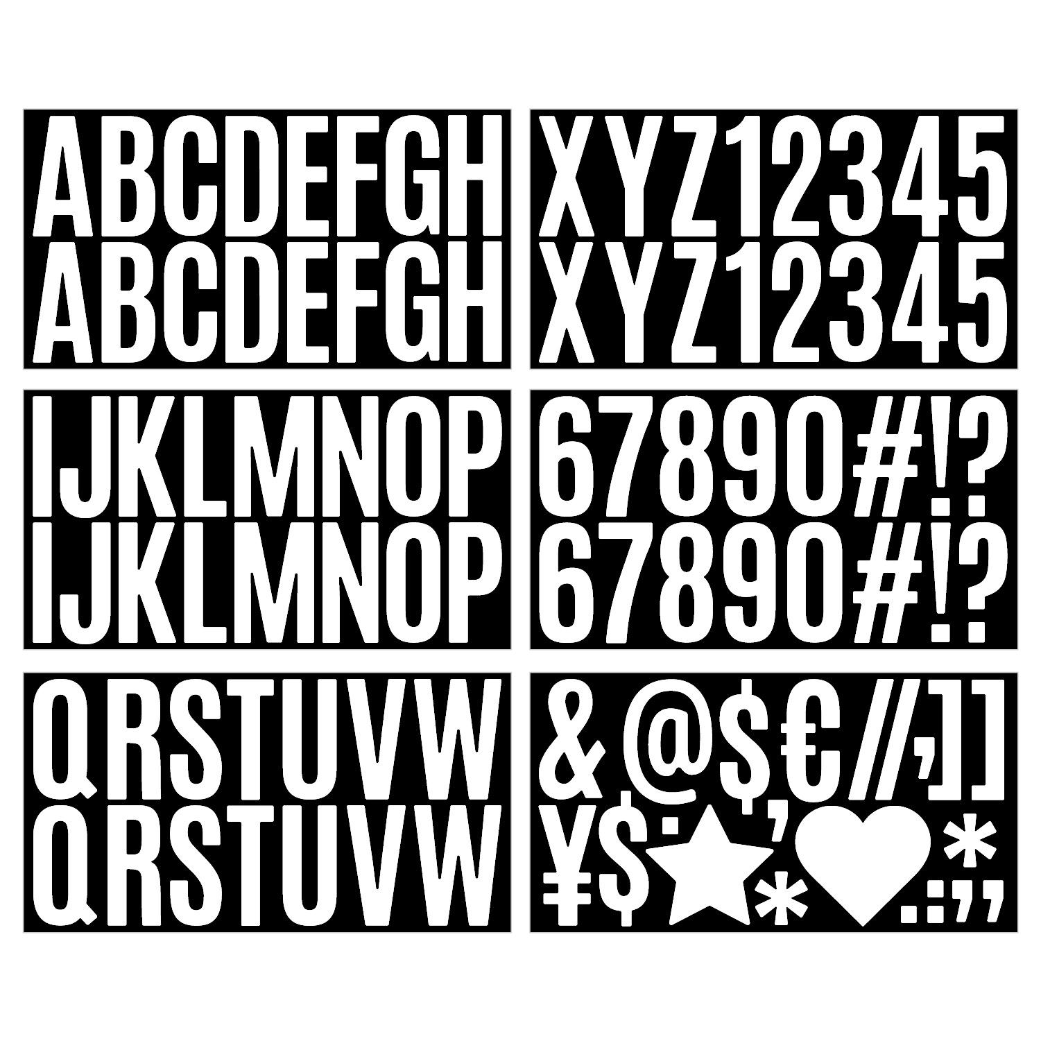 

2,5-дюймовая наклейка с буквой большого размера, многоразовая самоклеящаяся водонепроницаемая декоративная наклейка с буквой для доски объявлений, классной комнаты, почтового ящика