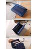 Men's 2025 Solid Color Korean Style Tri-fold Canvas Wallet & Coin Purse