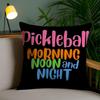 Morning Noon Cushion Cover Plush Fabric Soft Double-Sided Printed Invisible Zipper Sofa Pillow Case Home Decor