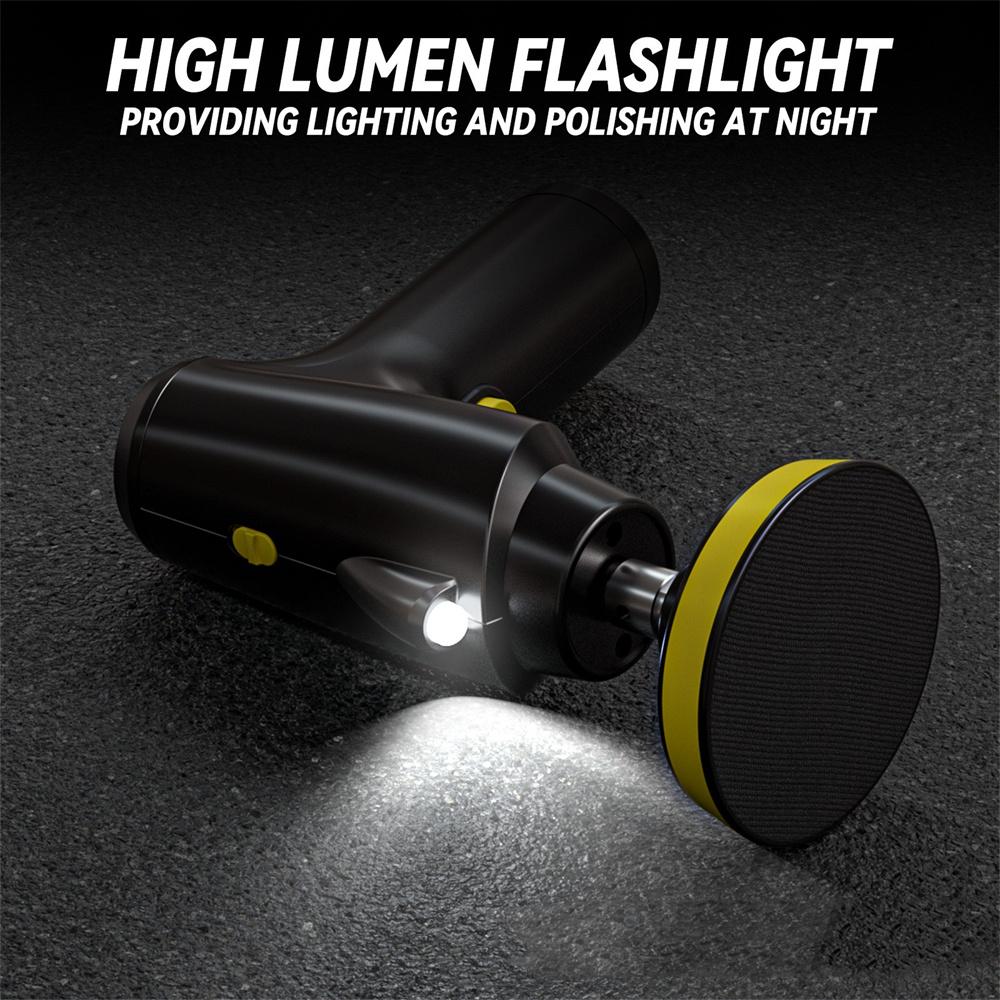 Cordless Car Polisher Brushless Motor Three Gears of Speed Adjustable Fine Quality Sponge Pads