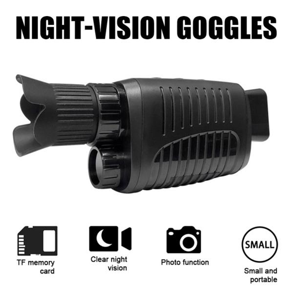 1080P HD Infrared Night Vision Device Dual Use Monocular Camera Digital Telescope Monocular Outdoor Hiking Portable Telescope with 64GB Card