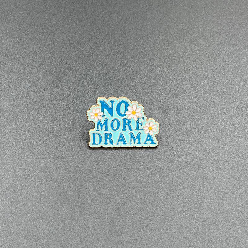 Motivational English Heart Alloy Enamel Brooch: Versatile Accessory for Clothing, Shoes, and Bags