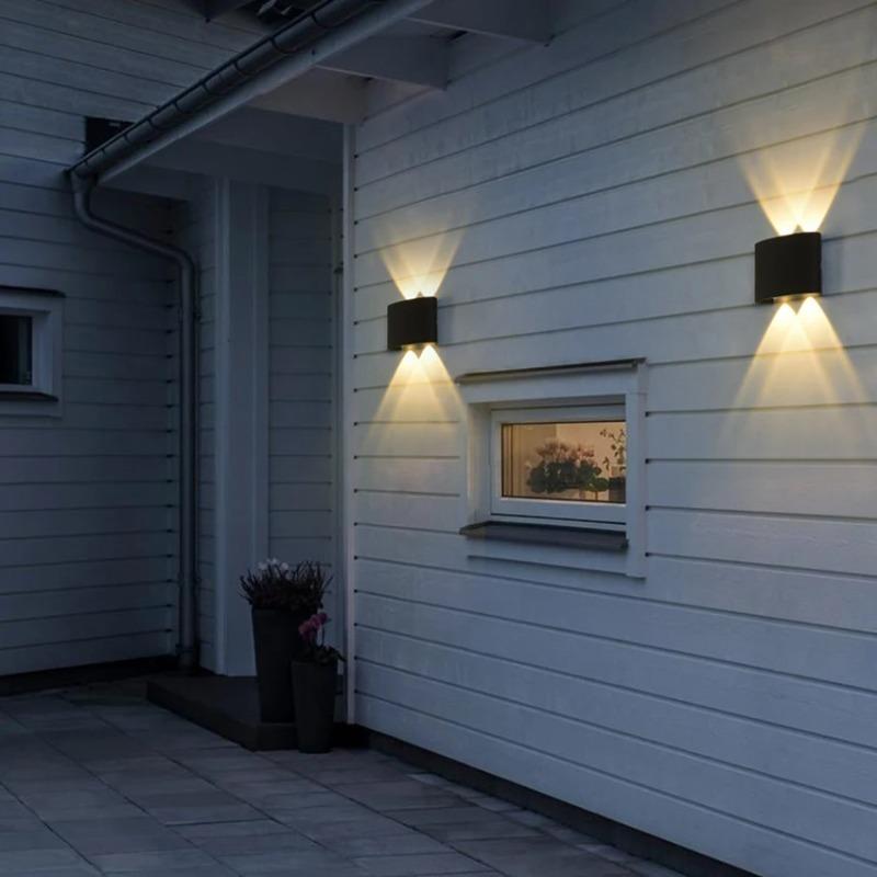 IP65 Waterproof LED Wall Light, Outdoor Up & Down Wall Lamp for Garden Stairs Patio Night Lighting