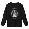 Vintage Gothic Rock Once World Tour  Weeping Angel Print Casual T Shirt vintage Washed fashion Breathable designer clothes