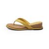 French Slope Heel Flip-Flops Women'S Summer Outer Wear Holiday Style Beach Sandals Flat Bottom Heightening Toe Sandals With Skirt