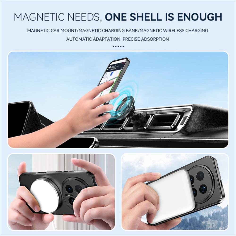 For Honor Magic8 Pro 5G Case Magnetic Case Hidden Kickstand Skin-Feel Matte PC TPU Phone Back Cover