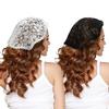 Bride Short White Veil Lace Cap Single Layer Round Head Scarf Church Headpiece for Women Wedding Accessories
