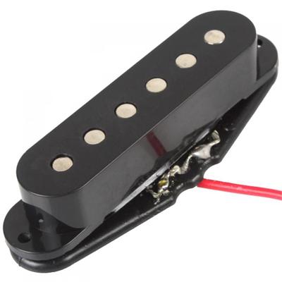 Pastilla de sonido de bobina simple negra para guitarras de 6 cuerdas