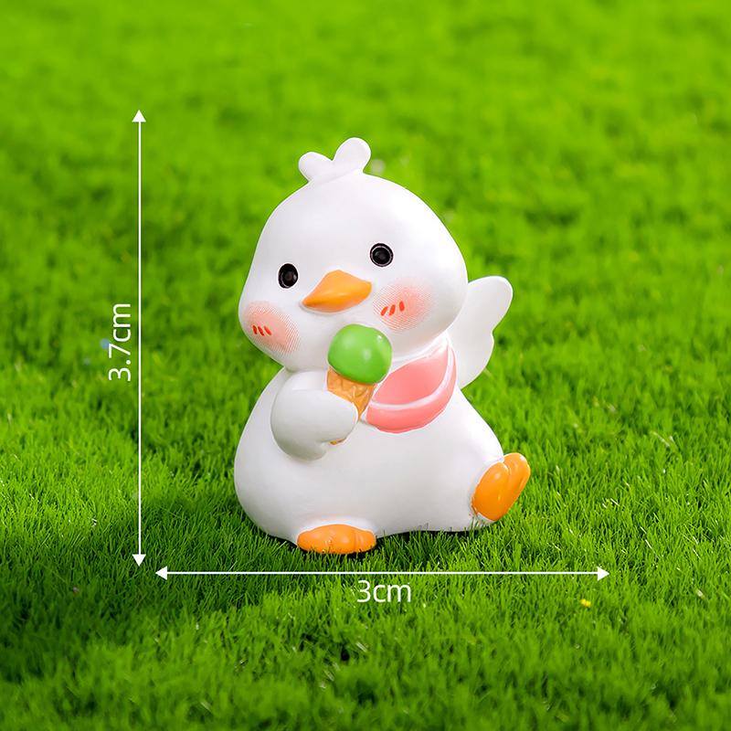 Anime Figure Little Yellow Duck Model Decoration Cute Car Mounted Ornaments Accessories Creative Cute Mini Ornaments Gifts