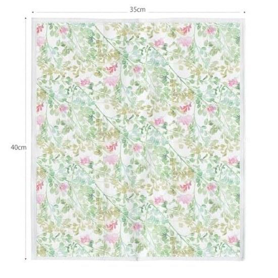 Humming Bird Design Floral Patterns Adorning Hearts Home Nara Mosquito Net Weaving Dish Cloth Nagatsuki Yurehagi 35x40cm