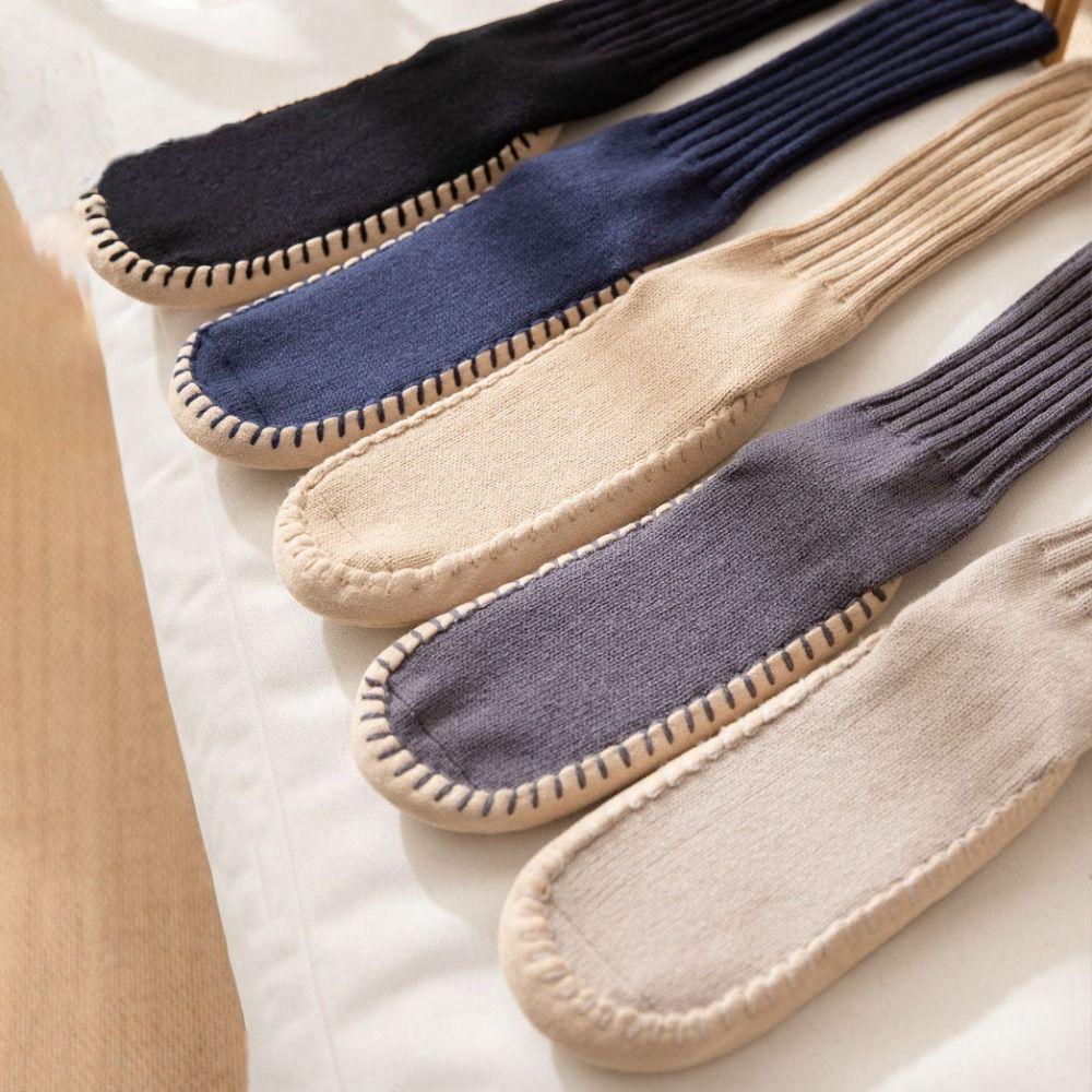 Warm Floor Plush Socks Sleeping Winter Stocking Knitted Knee High Socks Unisex