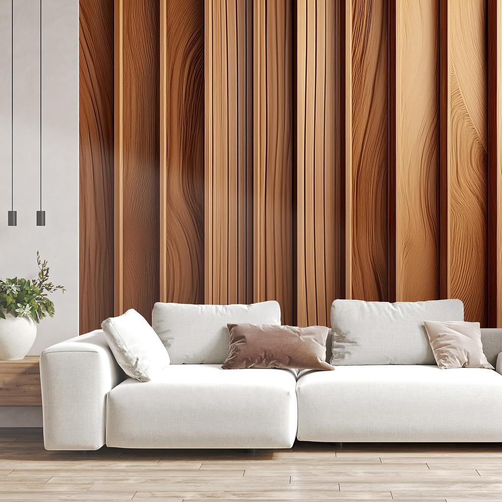 Wallpaper Brown wood texture