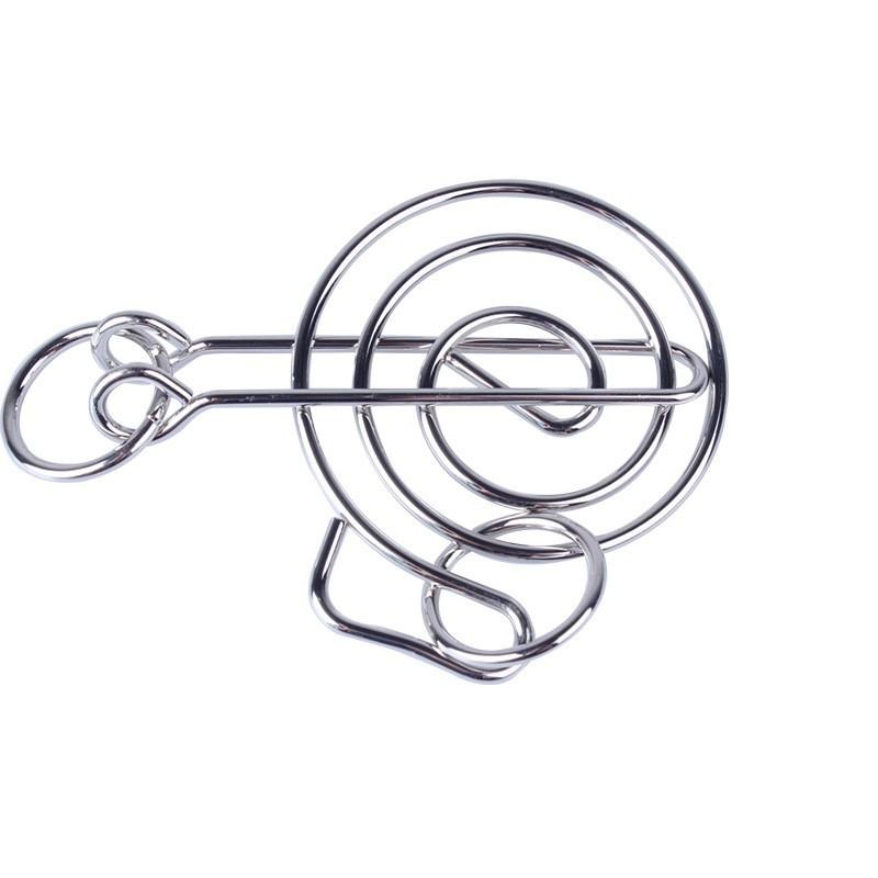 Nine-ring Puzzle Toys with High Difficulty To Untie The Rings, Loop-shaped Ring Intelligence Toy To Untie The Rings