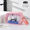 Borsa da Toilette e Trucco Portatile di Grande Capacità per Esterno, Spiaggia, Yoga e Fitness con Separazione Umido-Secco
