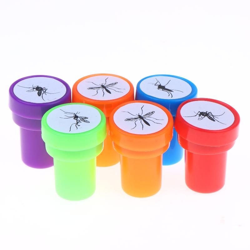 Mosquito Pattern Self-Inking Stamps 4 Pack Clear Imprint Easy Use for DIY Scrapbooking Journal Planner Decor