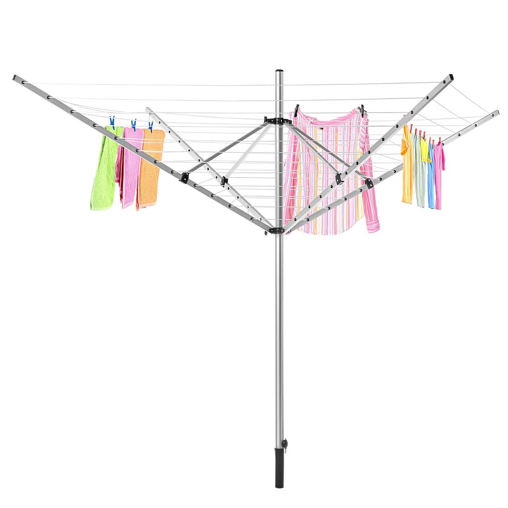 KADAX Standing Garden Clothes Dryer 180x200cm 50m Line