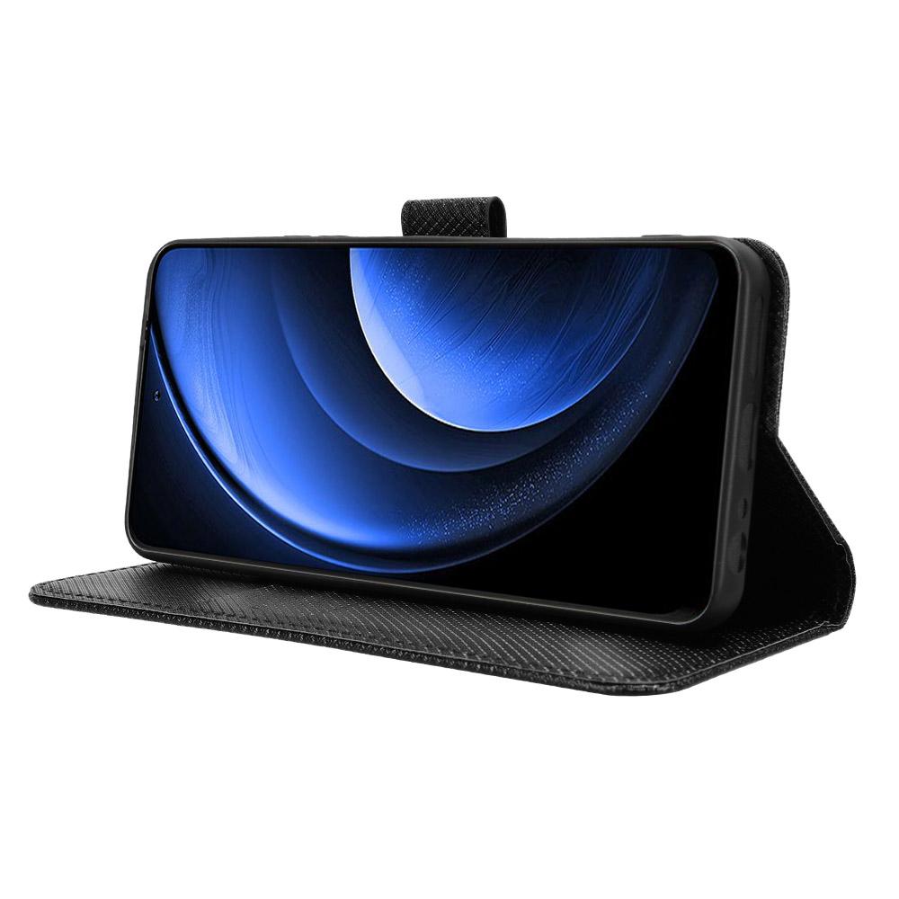 Für Blackview Oscal Tiger 13 Hülle PU-Leder Diamanttextur Brieftasche Handyhülle