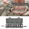 1/2" Drive Socket Wrench Set Metric Size Carbon Steel Tools  Automotive Repairs
