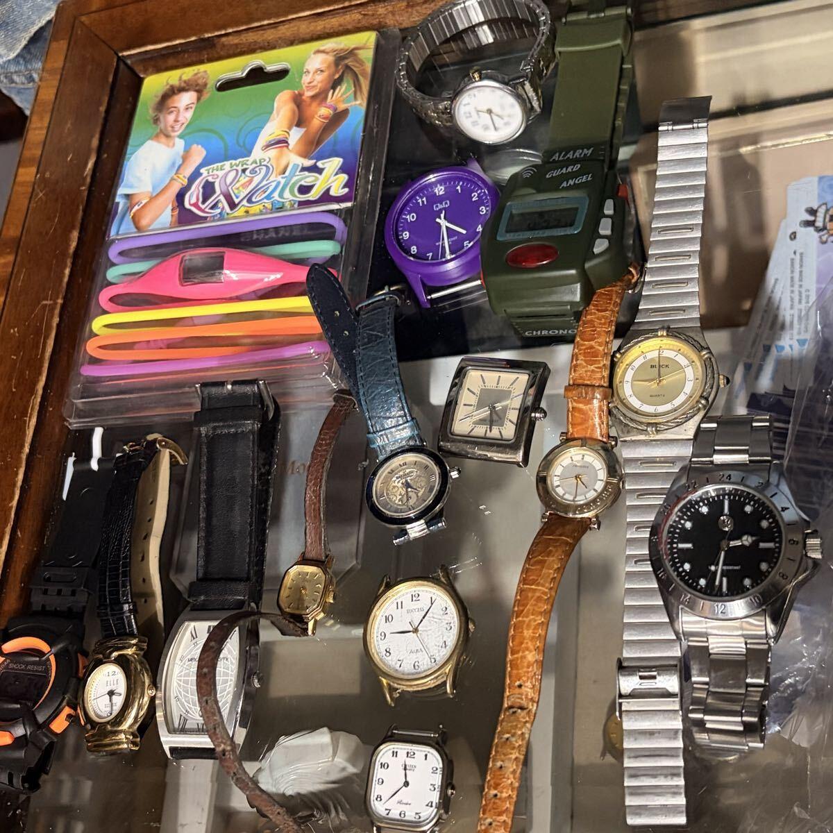 [Immediate decision / Free shipping] Set of 15 used watches Fashion watch assortment set CITIZEN ELLE TIMEX Renoma Many accessory watches listed